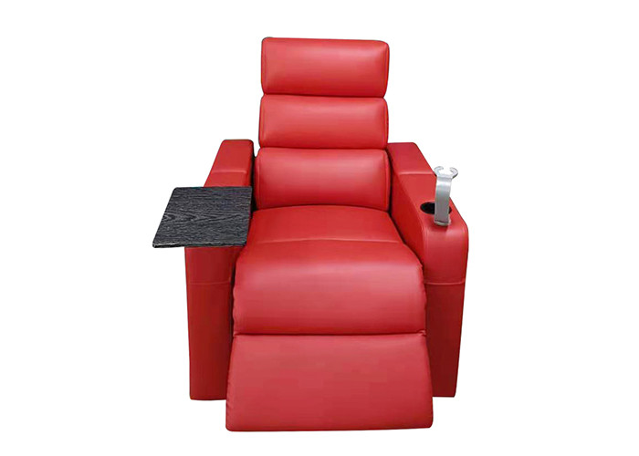Leather Home Cinema Sofa Modern Recliner Chair With USB Charger