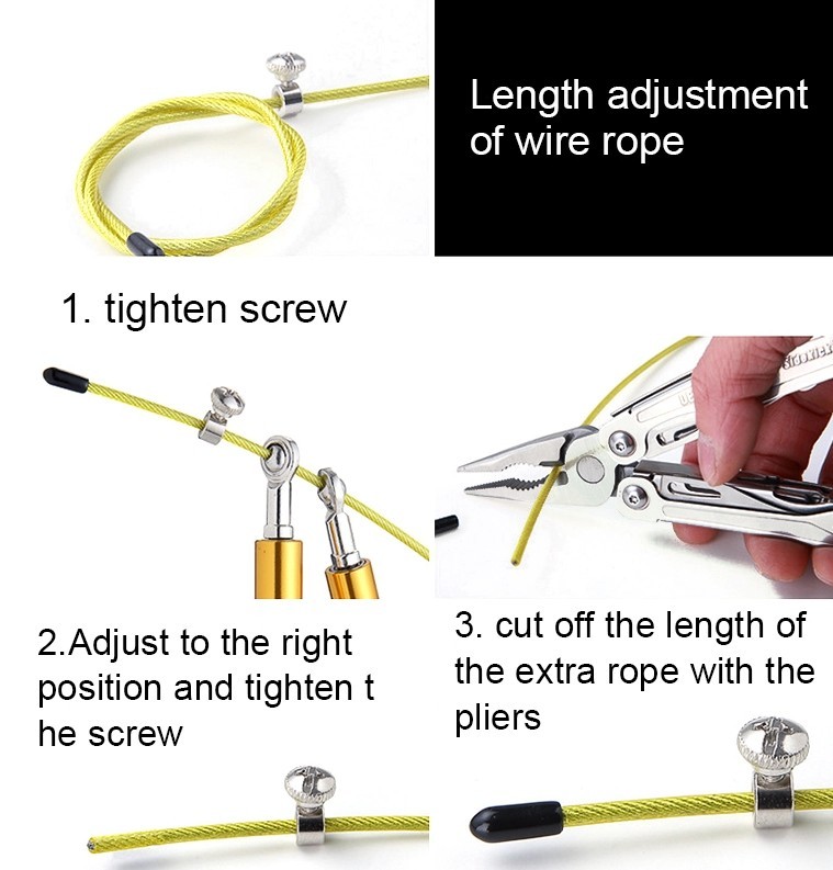150g Skipping Fitness Jump Ropes Steel Wire Upper Body Workout