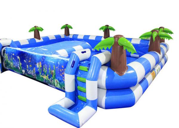 Buy Blue Baby Large Inflatable Swimming Pool Safe 0.55mm Pvc Materia Customized at wholesale prices