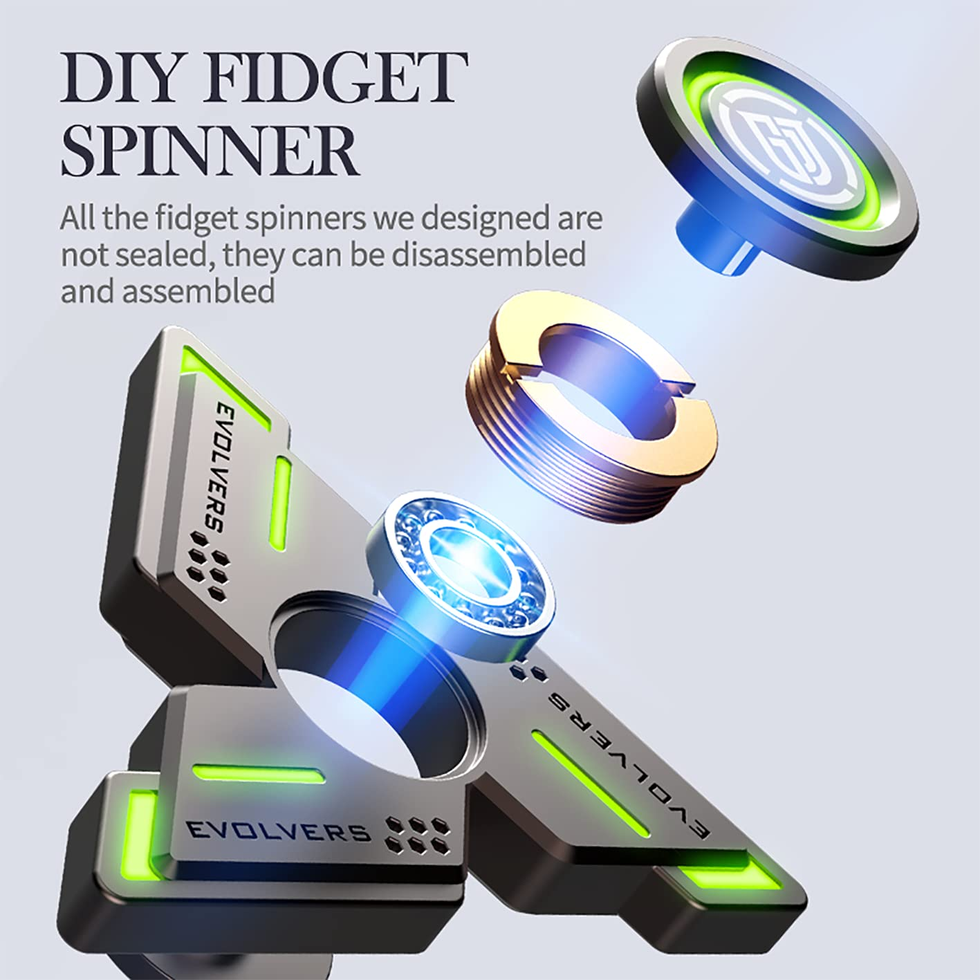 Metal Finger Toy for ADHD Stress Relief Release Pressure and Function Pressure Relief