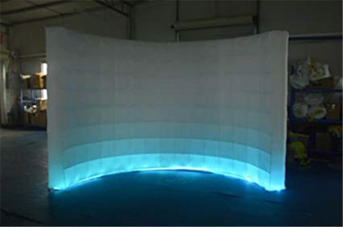Commercial Party Wedding Large Inflatable Photo Wall With LED Light