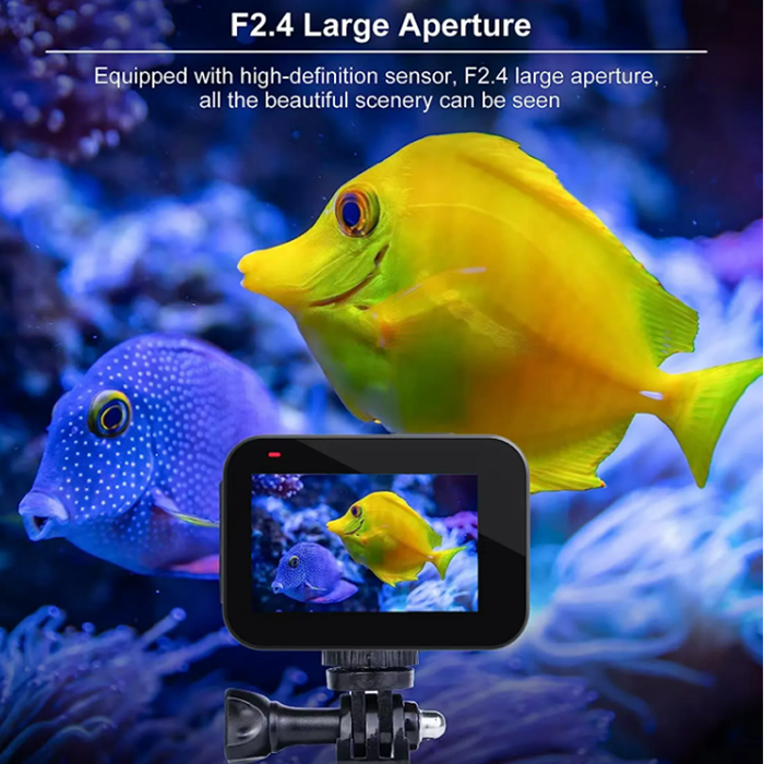 4K Ultra HD Waterproof Action Camera With EIS Image Stabilisation WiFi