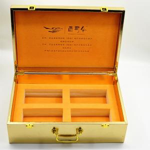 Quality MDF Luxury Wooden Jewellery Boxes 230g Customized Handle Health Care Package for sale