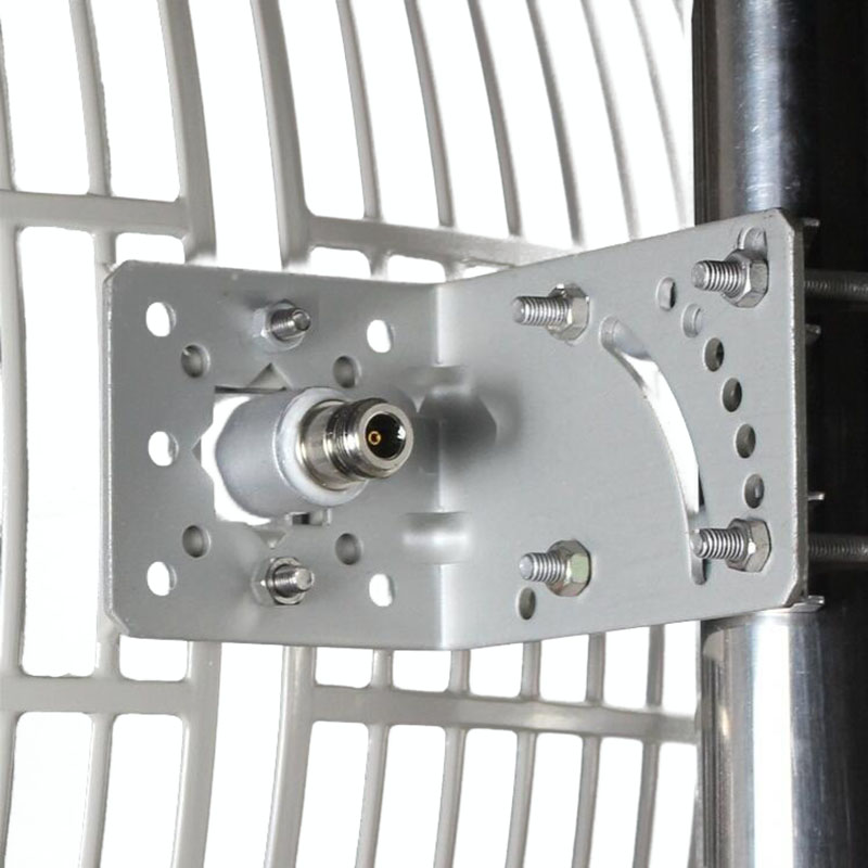 Vertical Polarization 5G Directional Parabolic Grid Antenna with L-bracket Mounting Type