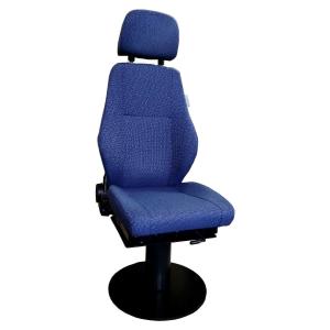 Quality Cruise Mechanical Suspension Seat Overhead Crane Seats Blue Leather for sale