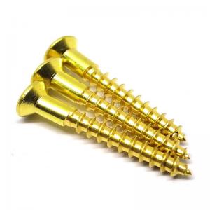 Quality Drywall Brass Self Tapping Screws 125mm Length Stainless Steel Machine Screws for sale