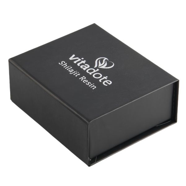 Black Card Custom Logo Packaging Box High End Magnetic Flip High Density