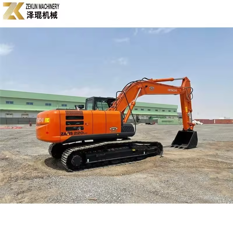 Medium Size ZX220LC Excavator With For Construction Digging 22 Ton Used Hitachi 220