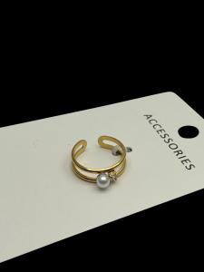 Quality 925 Sterling Silver Adjustable Pearl Ring for Women for sale