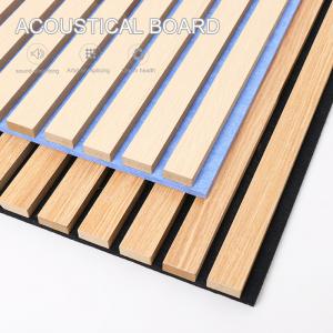 China WPC Fluted Wall Panel Wall Acoustic Grille Wood Slats Anti Scratch on sale