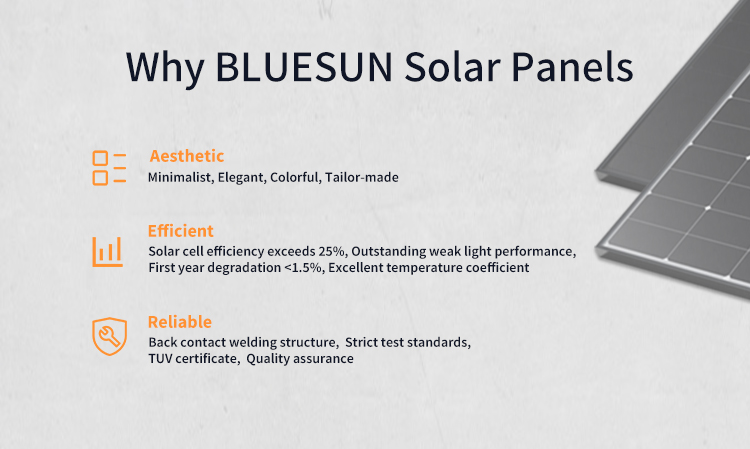 Bluesun 9bb Half Cell N-type Topcon 430w 440w 450w for Home Offices More Powerful Solar Panels