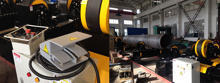 Wireless Remote Control Pipe Welding Rotator Heavy Duty Rollers for Auto Seam Welding