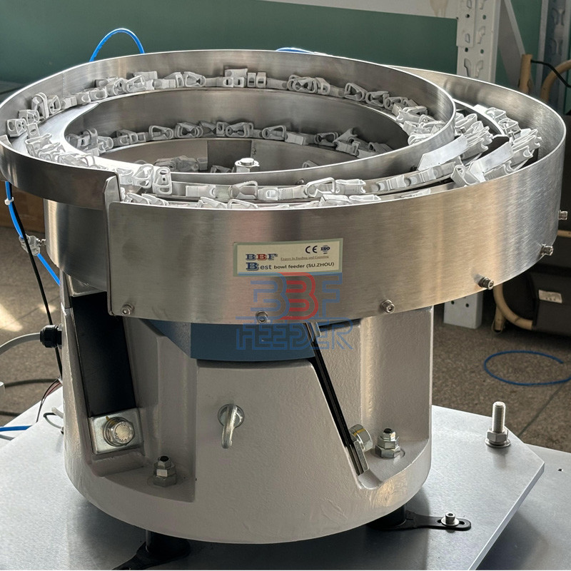 Table Vibratory Bowl Feeder Plastic Parts Components Vibrating Disk Feeder 50HZ