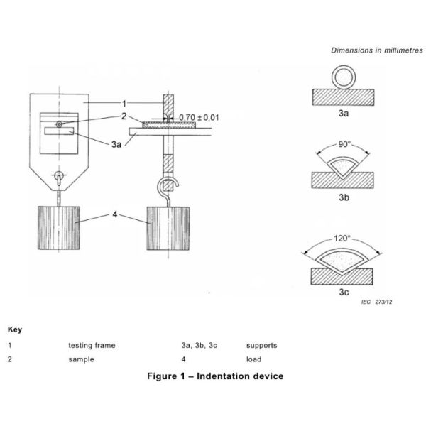 IEC60811 High Temperature Indentation Device With Stainless Steel Support