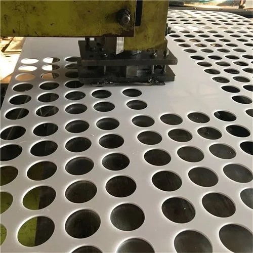 Customized Powder Coating Hexagonal Perforated Sheet Aluminum Metal Panel