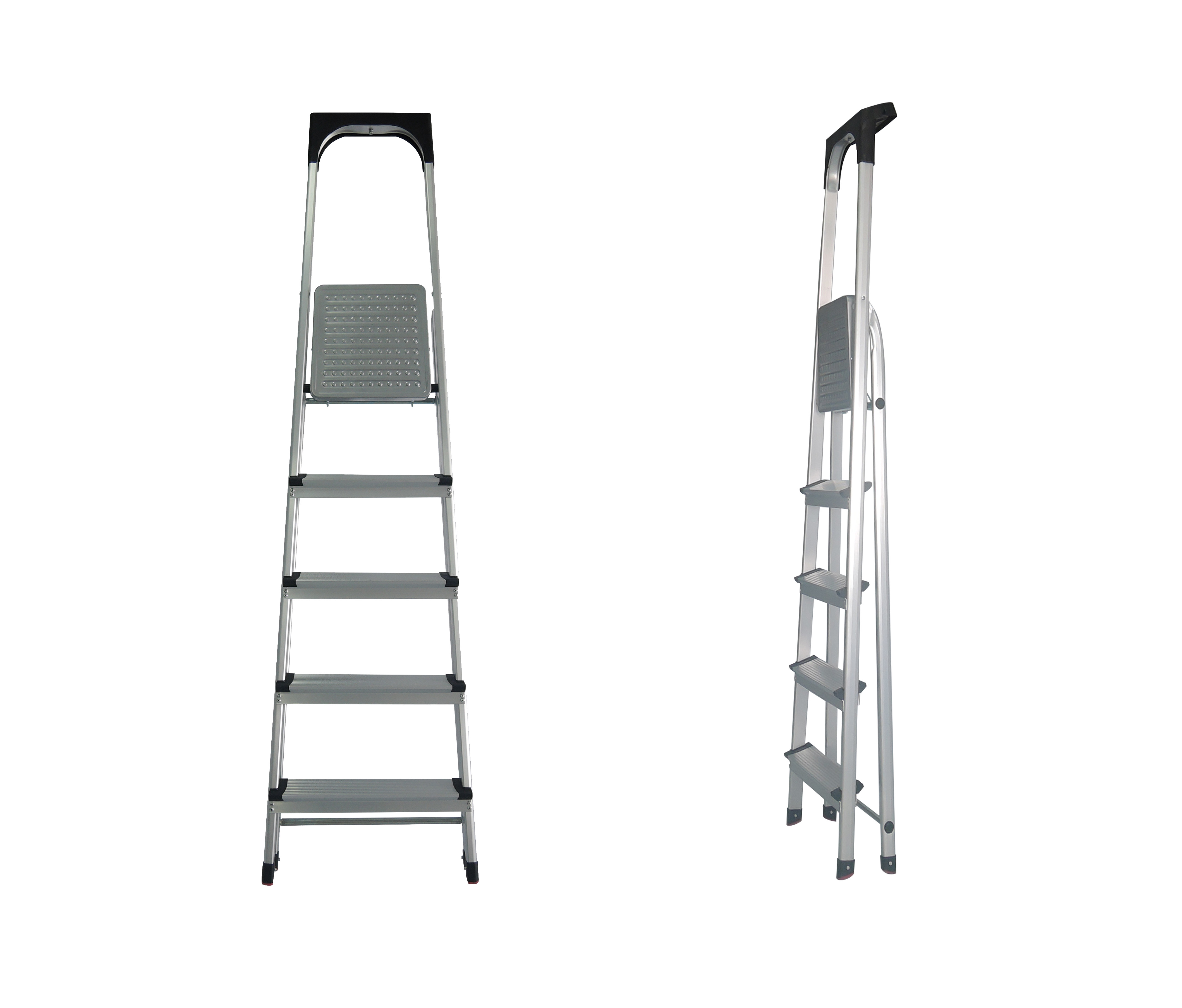 Domestic Foldaway Aluminum Step Ladder 5 Steps EN131 GS Certificated