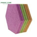 Polyester Fiber Hexagon Acoustic Panel Insulation Fire Retardant Acoustic Board