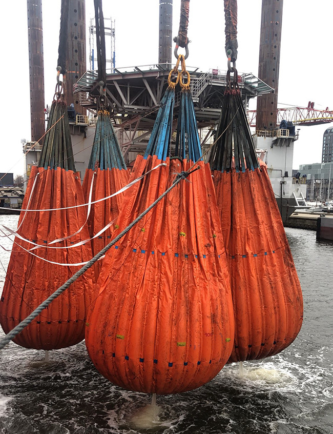 1T - 150T Load Testing Water Bags , High Load Capacity Water Weight Bags