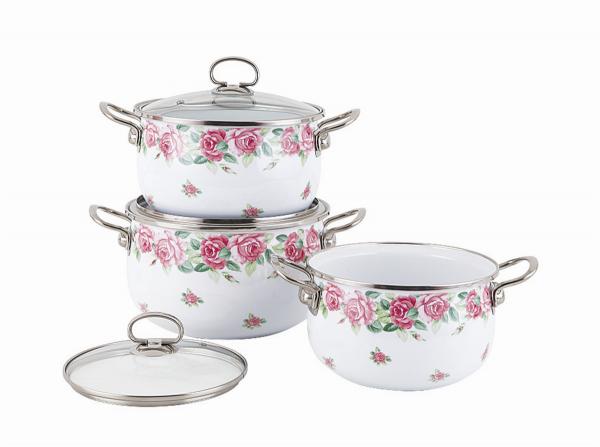 Buy Enamelled cookware set at wholesale prices