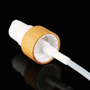 Quality Clear Lid Cosmetic Lotion Pump With Bamboo Pump Shell for sale