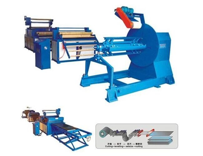 Cut To Length Steel Slitting Line For Steel Construction , Full Automatic