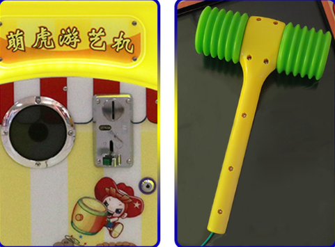 Children's Coin-Operated Whack-a-Mole Video Game Machine Arcade