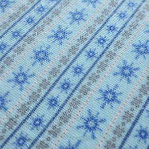 Quality Snowflake Pattern Micro Fleece Fabric One Side Printed Jacquard for sale