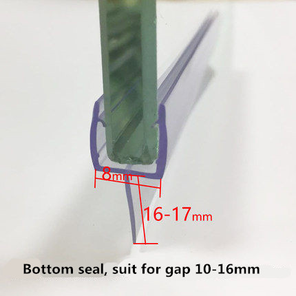 Modern Design Style Hotel Frameless Shower Door Bottom Seal for Water Barrier Creation