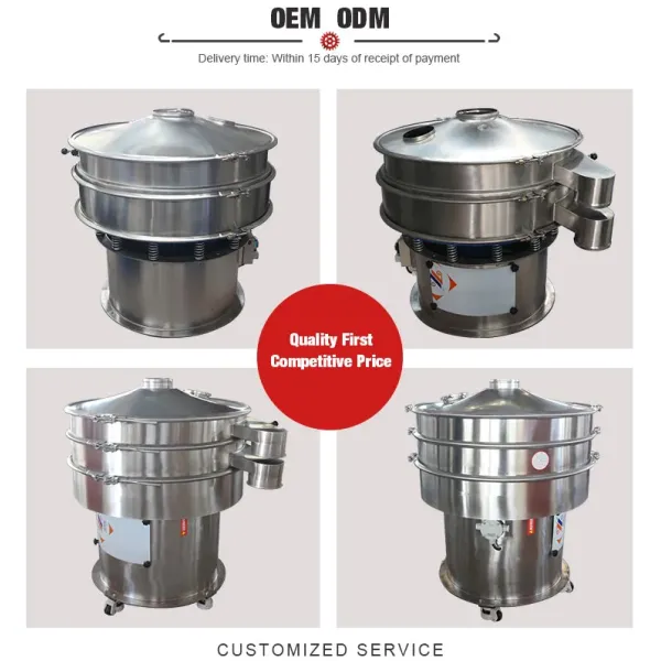 304 Stainless Steel Vibrating Screen Machine for Egg Powder