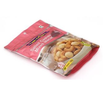 7 Colors Printing Custom Logo Design Middle Sealing Food Packaging Pouch Macadamia Nuts Plastic Bag