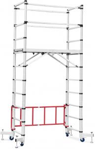 China New Type 3m Platform Mobile Telescopic Aluminium Scaffolding Ladder on sale
