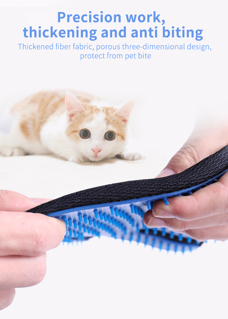 Small Middle Large Pet Hair Remover Mitt Deshedding Dog Grooming Gloves For Bathing
