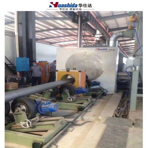 Steel Pipe External Internal Shot Blasting Blastor Equipment with Surface Finish Level Sa2.5