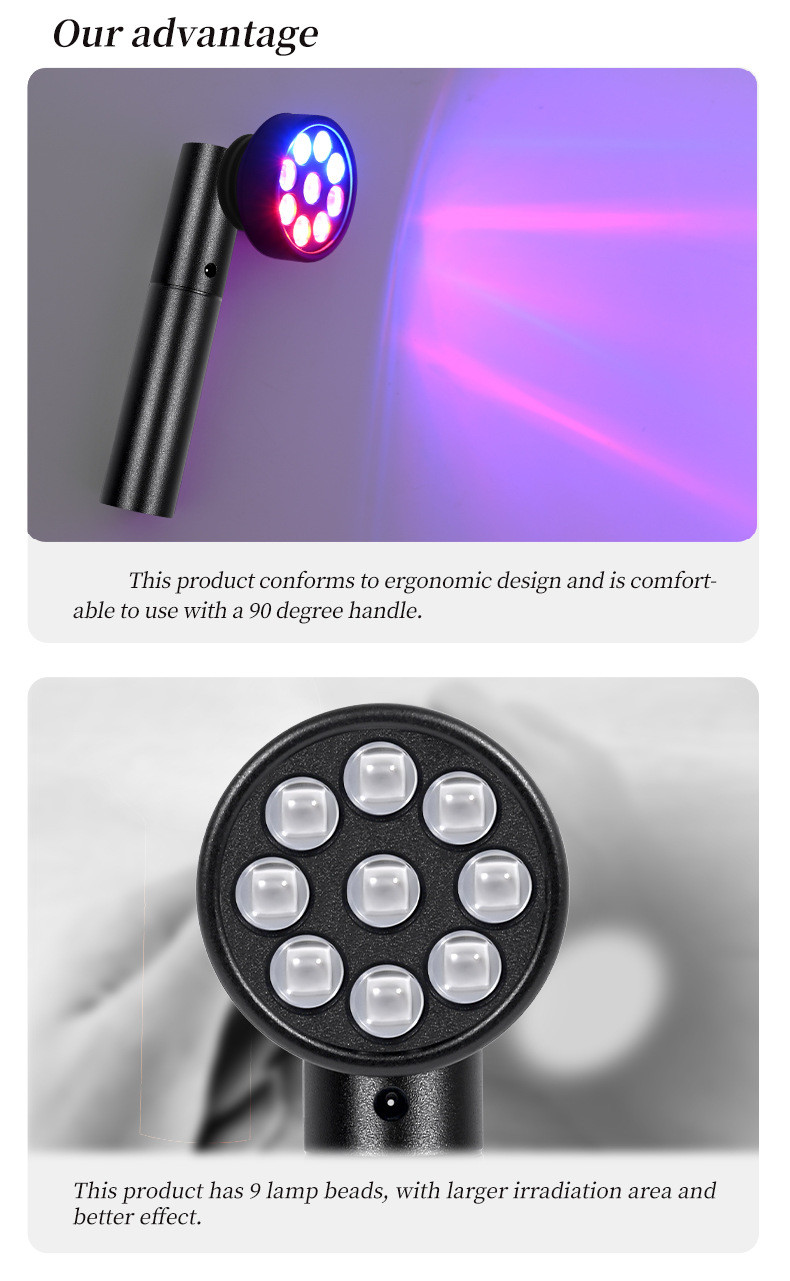 OABES Red Light Therapy 5 in 1 Red Light Infrared Light Blue Light for The Relief of Body Pain, Knees, Ankles, Hands