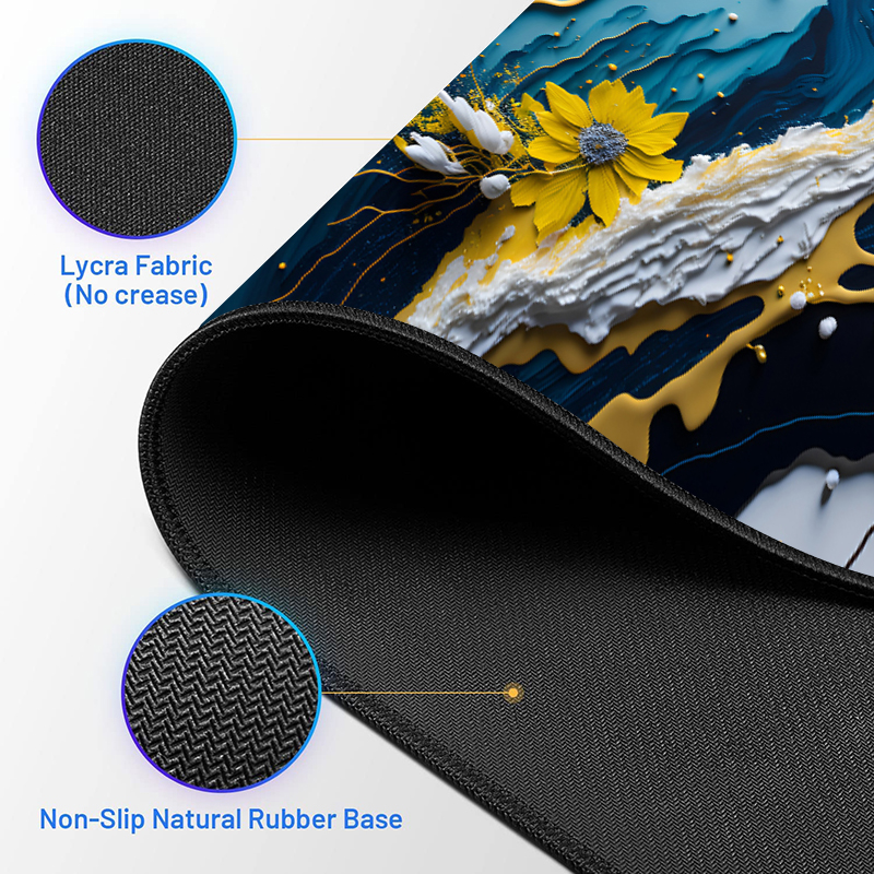 XYDAN Eco Friendly Natural Rubber Gaming Mouse Pad with Large Size and Colorful Print