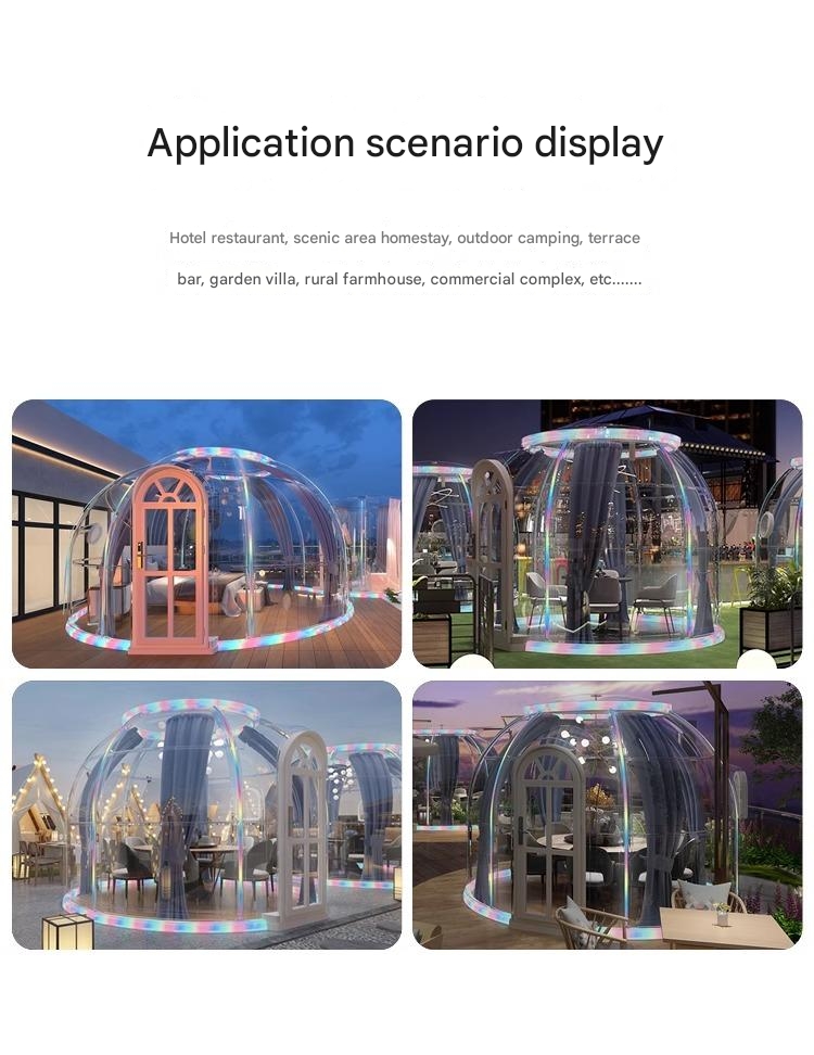 Transparent Bubble Room PC Hotel Sun Room Coffee Transparent for Romantic Homestay