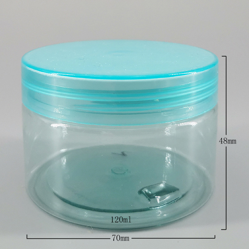 PET plastic 48mm 120ml Custom Cosmetic Jars