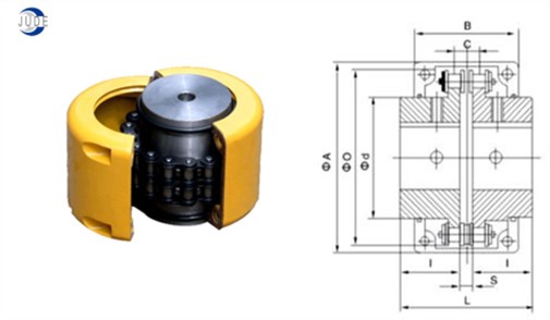 45 Steel KC 4012 Roller Chain Coupling Closed Loop Control Electrostatic Discharge Protection Industrial Drive