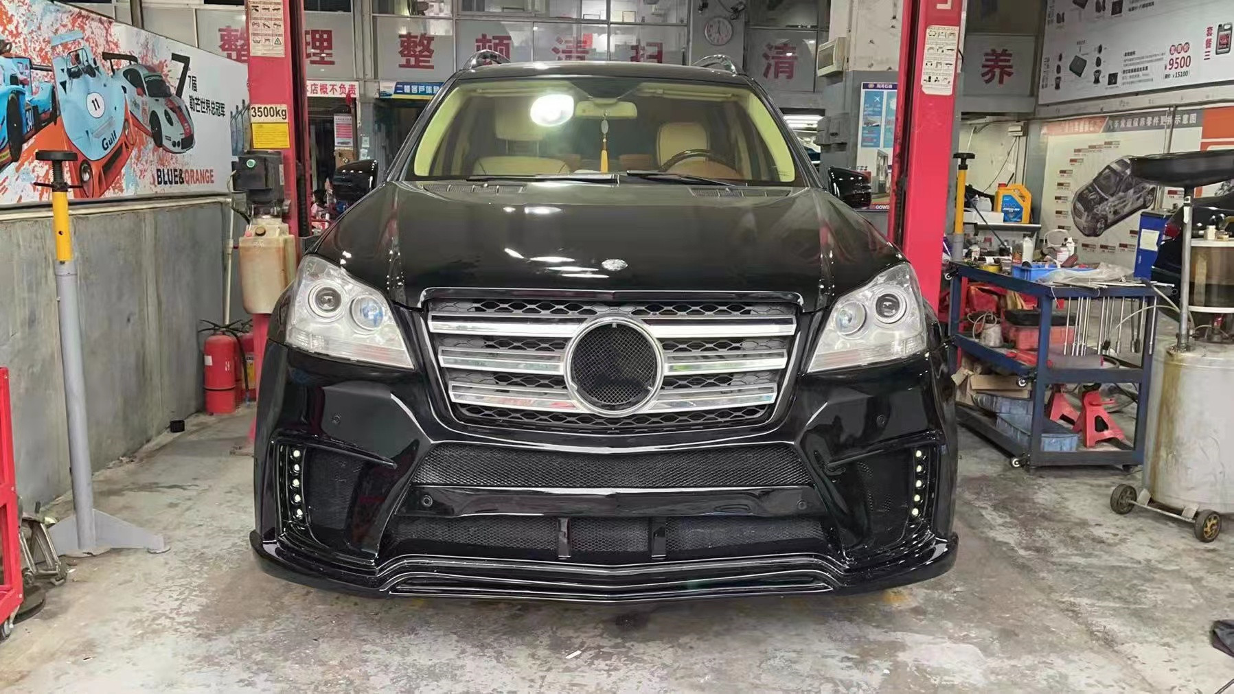 WALD Style Body Kit for Mercedes-benz X164 GL450 GL500 GL550 GL63 Body Kit Front Bumper