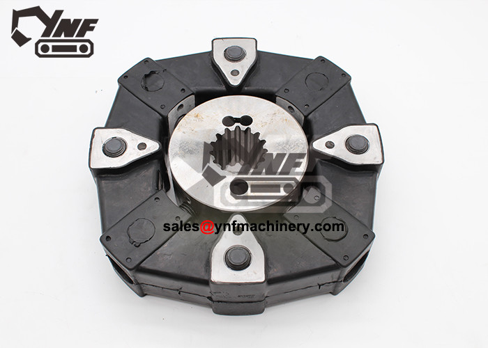PC03-21C Excavator Coupling For Komatsu Flexible Iron Rubber Black