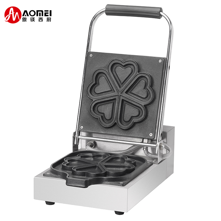 Electric Rotating Waffle Maker for Heart-Shaped Cakes in Commercial Establishments