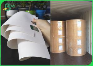 China Bleached Kraft Paper Rolls 36 Inch 80gsm 120gsm White Wrapping Paper on sale