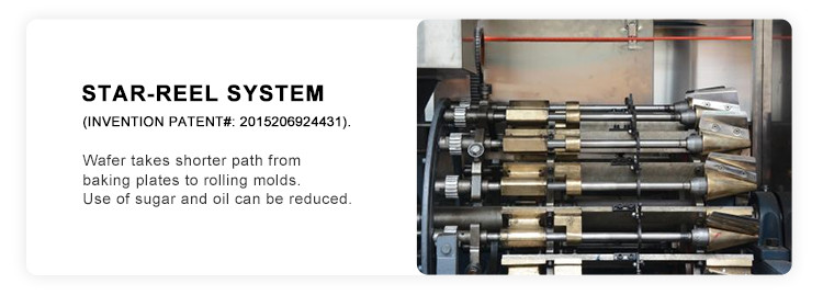 Automatic Ice Cream Cone Production Line Rolled Sugar Cone Machine