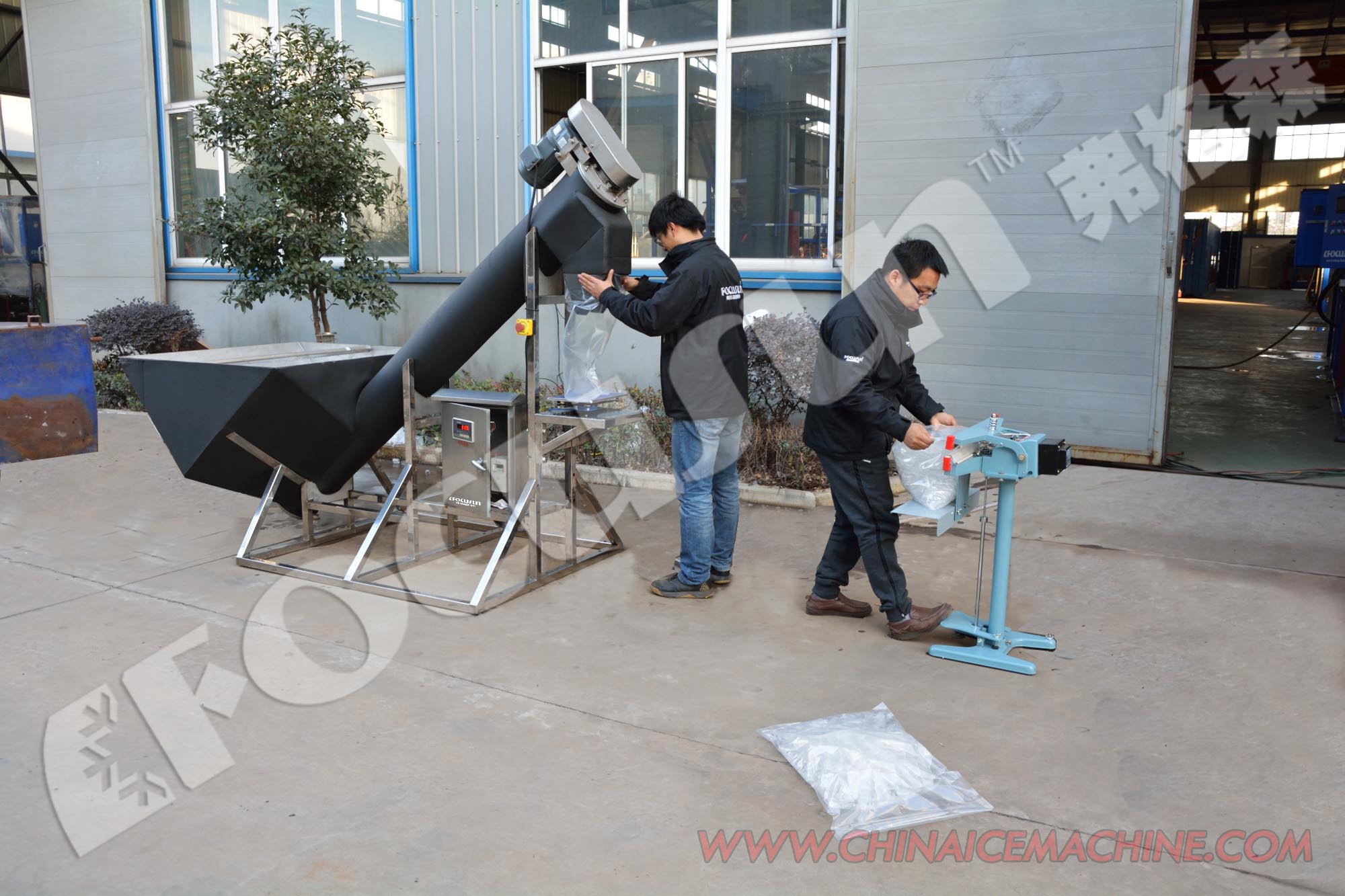 Other SUS304 Semi-Automatic Ice Cube Ice Tube Packing Machine with 1000kg/hr Capacity
