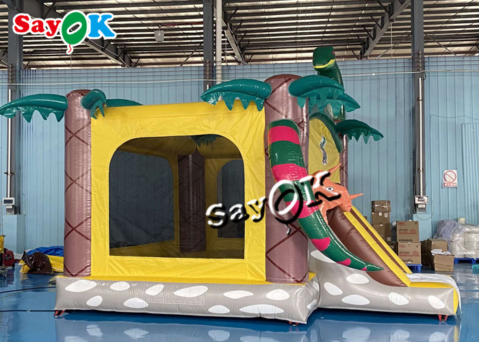 Safari Animal Theme Inflatable Bounce Castle Combo 5x5x4mH
