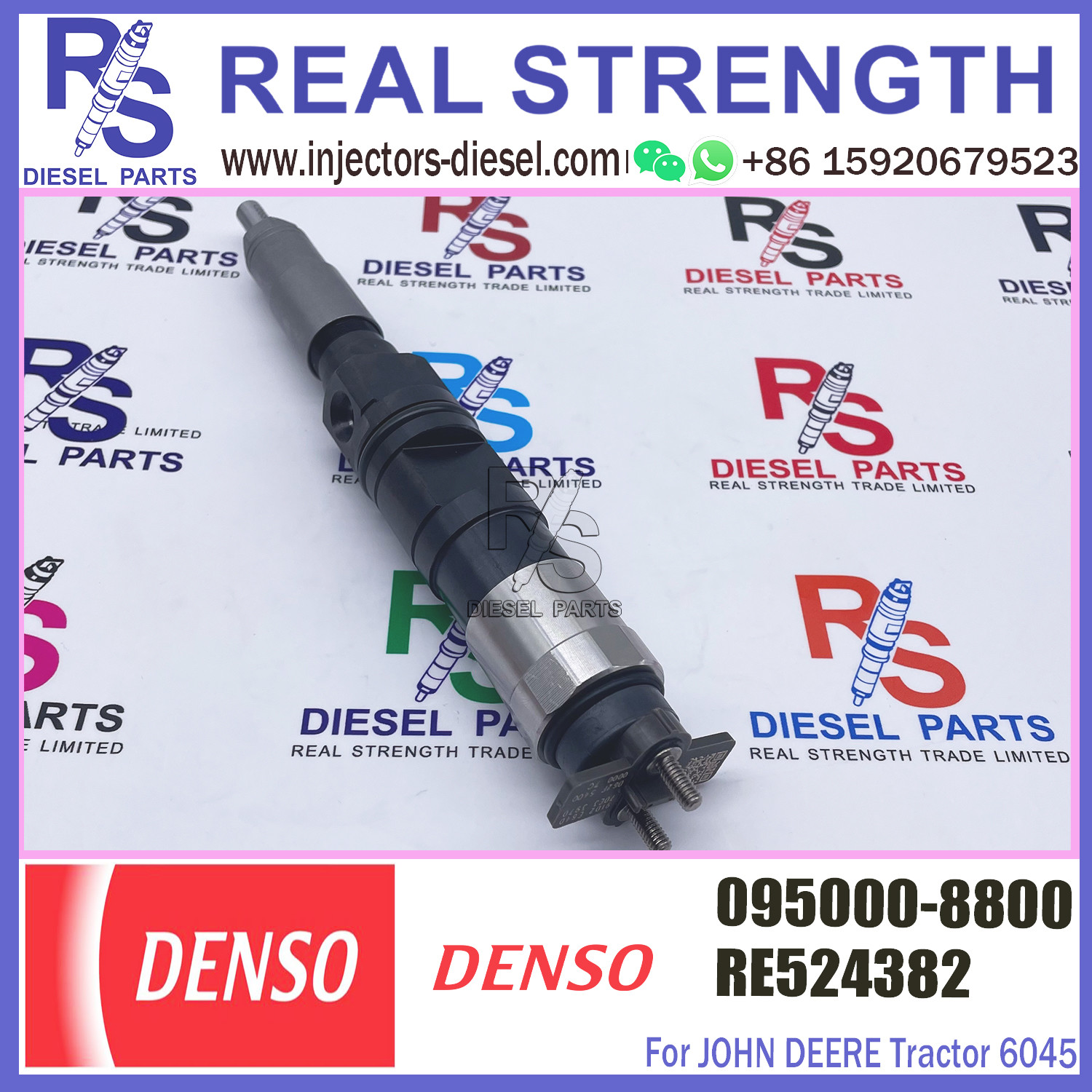 Common rail injector 095000-6490 095000-6491 095000-6492 095000-8800 095000-8801 RE546781 RE524382 RE5291