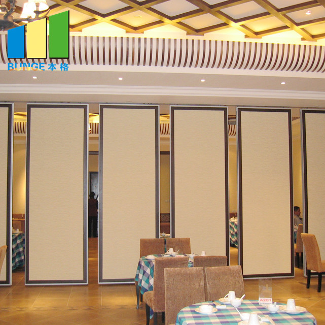 Sliding Door In Banquet Hall Wood Room Divider Screen Movable Partition Walls For Banquet Hall