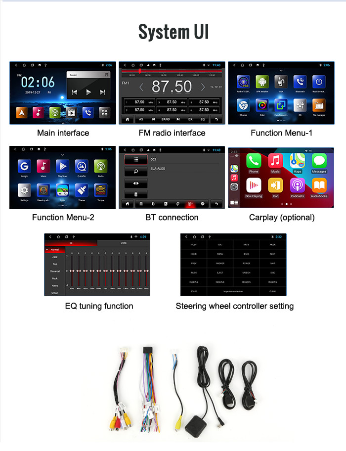 2GB 32GB Kia Car Stereo For KIA Sportage 2010-2015 GPS SWC WIFI System 1.6GHz