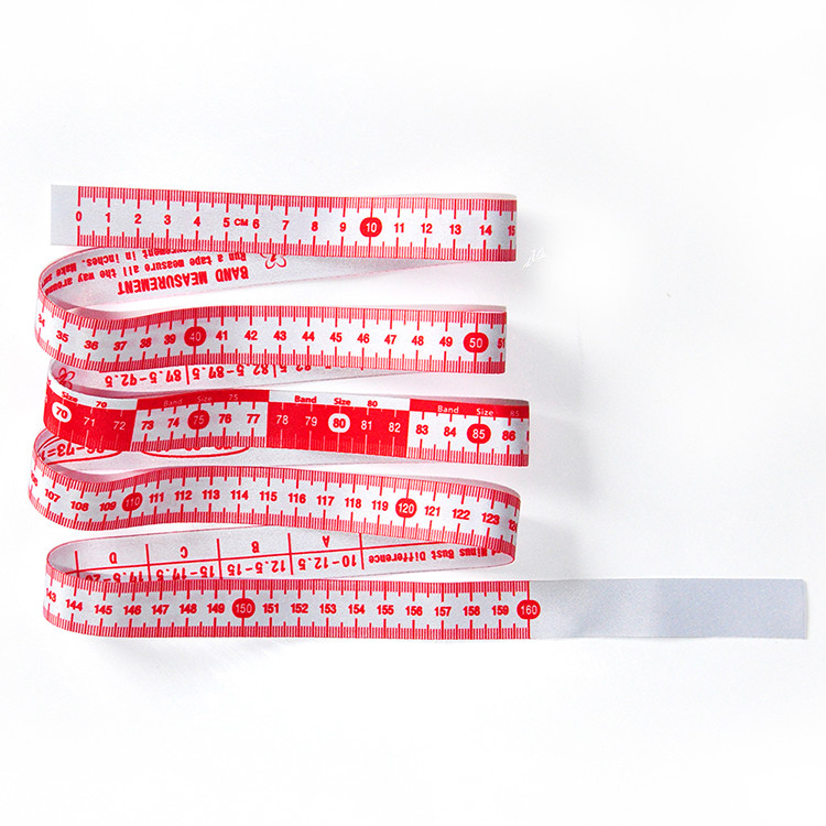 Wintape Metric Clothing Fabrics Chest Measurements Bust Ruler Personalized Printed Ribbon Flat Surface Flexible Texture
