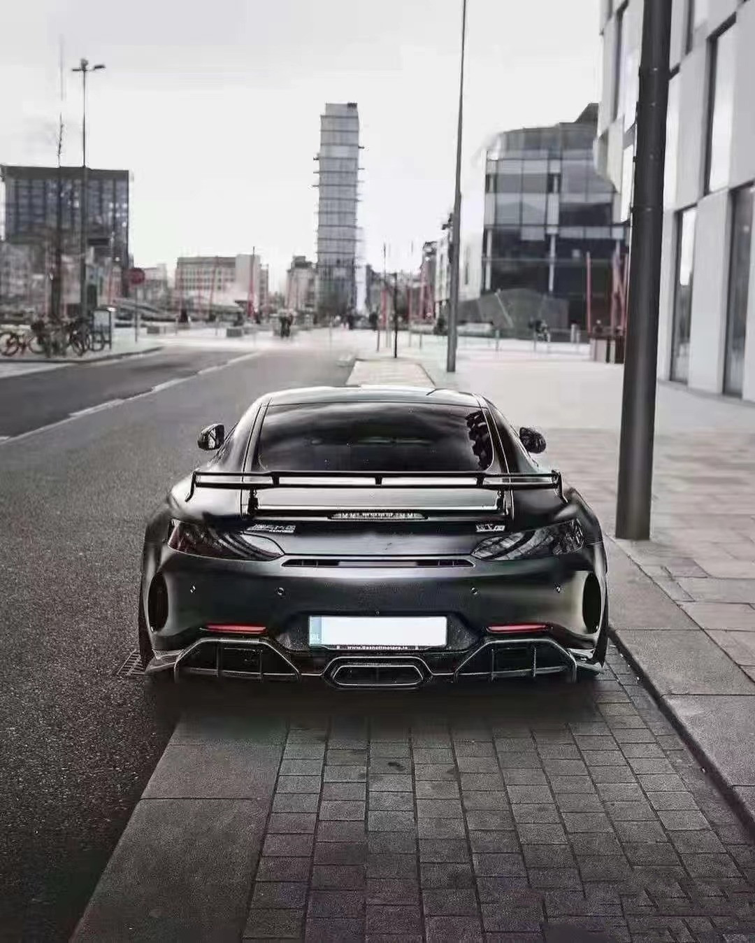 For Benz AMG GT GTC GTR Carbon Fiber Spoiler Carbon Fiber Material AMG GT GTC GTR Upgraded PRO Style Spoiler Body Kit